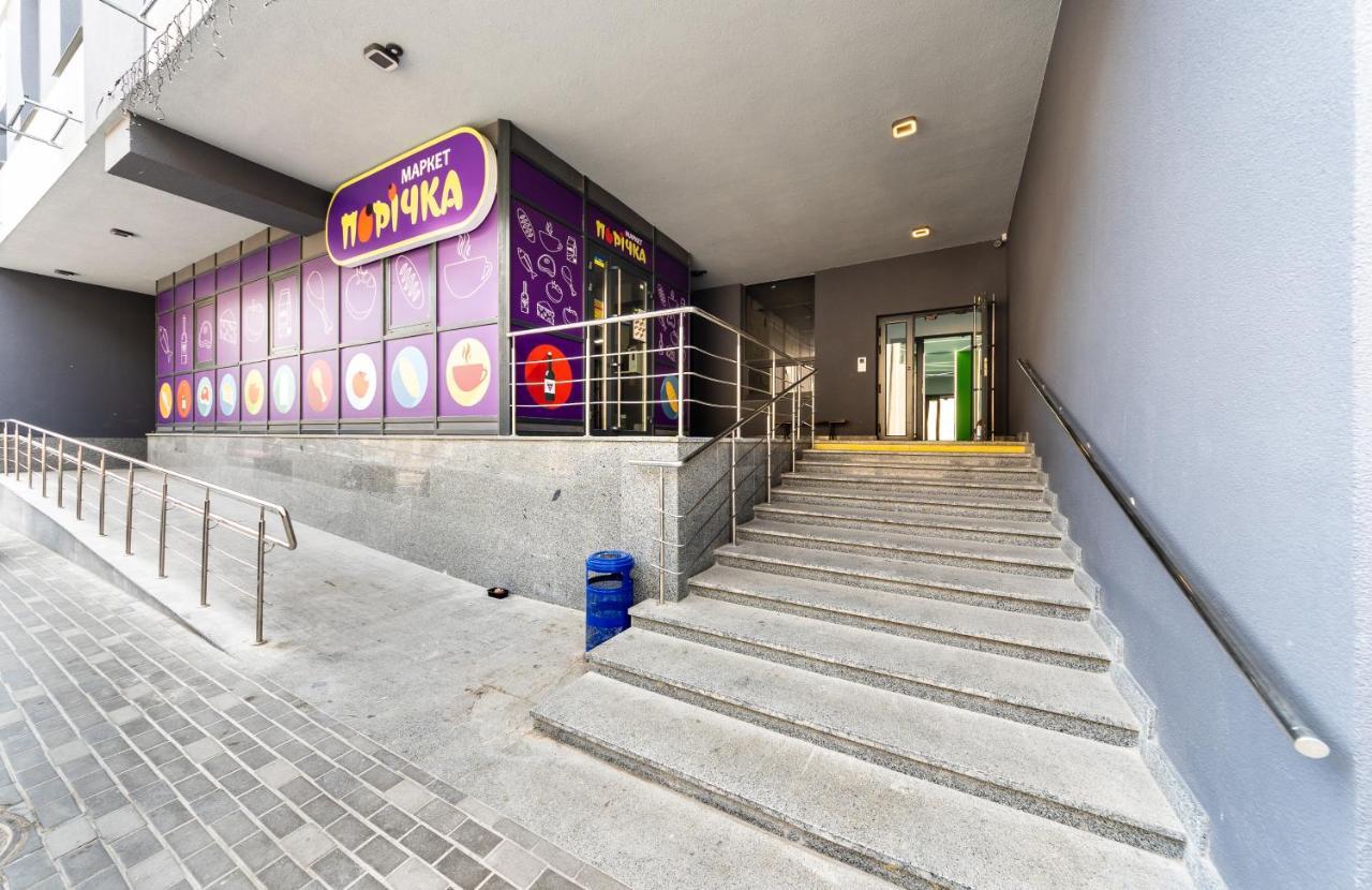Flatrent Olympic Park, Метро Бориспільська Поруч! 基輔 外观 照片