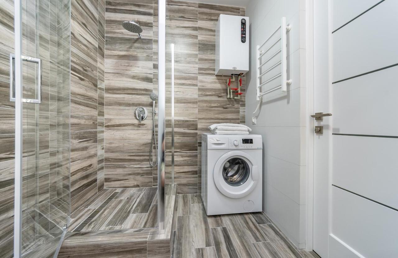 Flatrent Olympic Park, Метро Бориспільська Поруч! 基輔 外观 照片